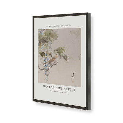 [Color:Satin Black], Picture of art in a Satin Black frame of the corner