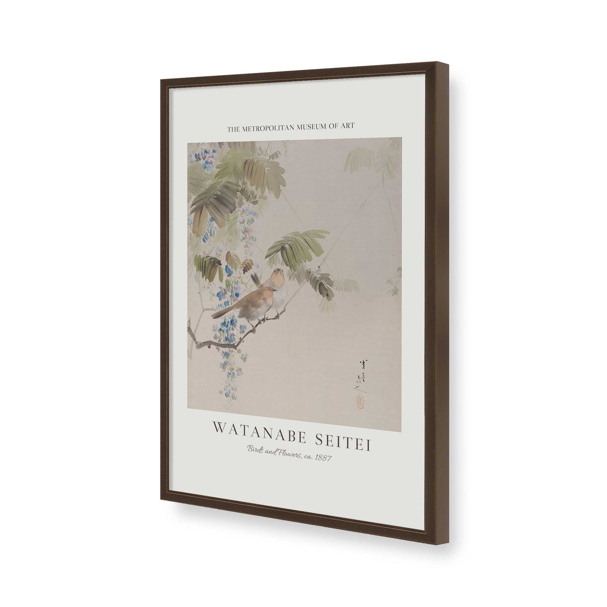 [Color:Belvinder Brown], Picture of art in a Belvinder Brown frame of the corner