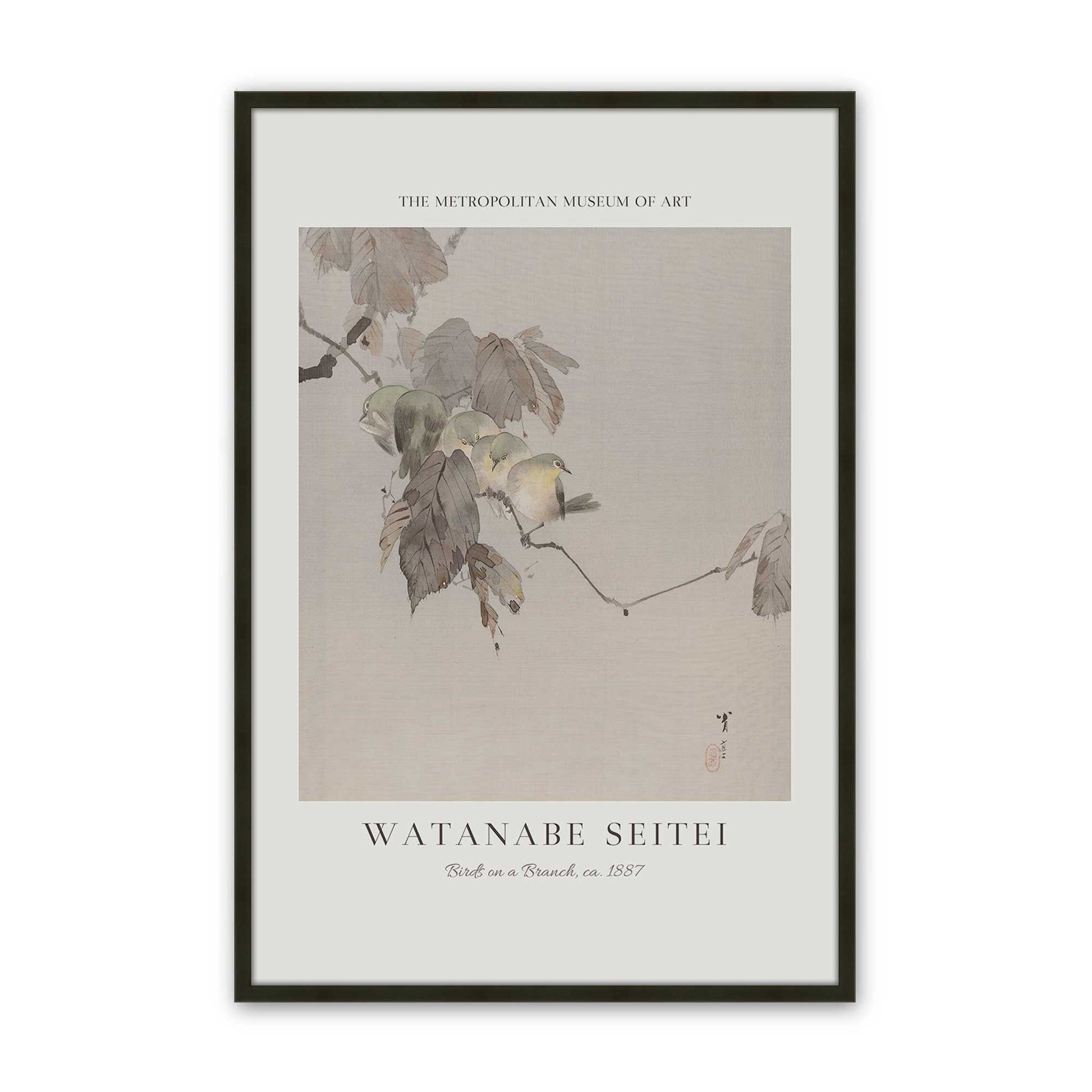 [Color:Satin Black], Picture of art in a Satin Black frame