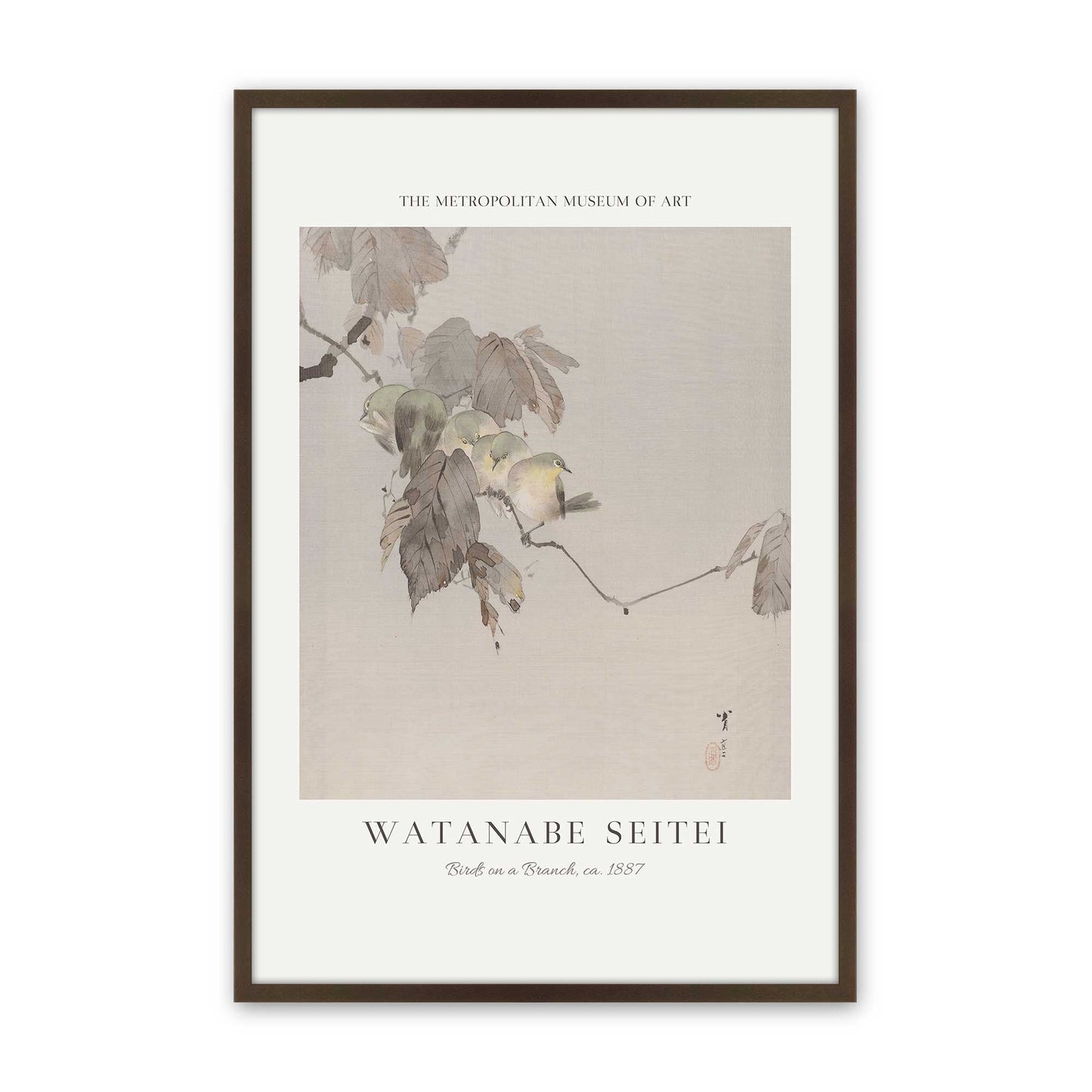 [Color:Brown], Picture of art in a Brown frame