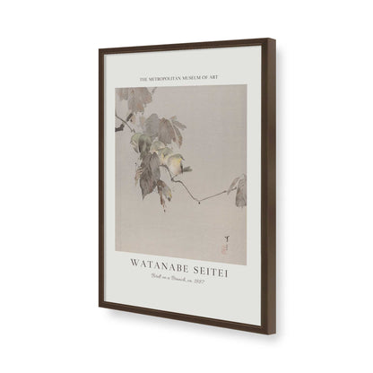 [Color:Brown], Picture of art in a Brown frame of the corner