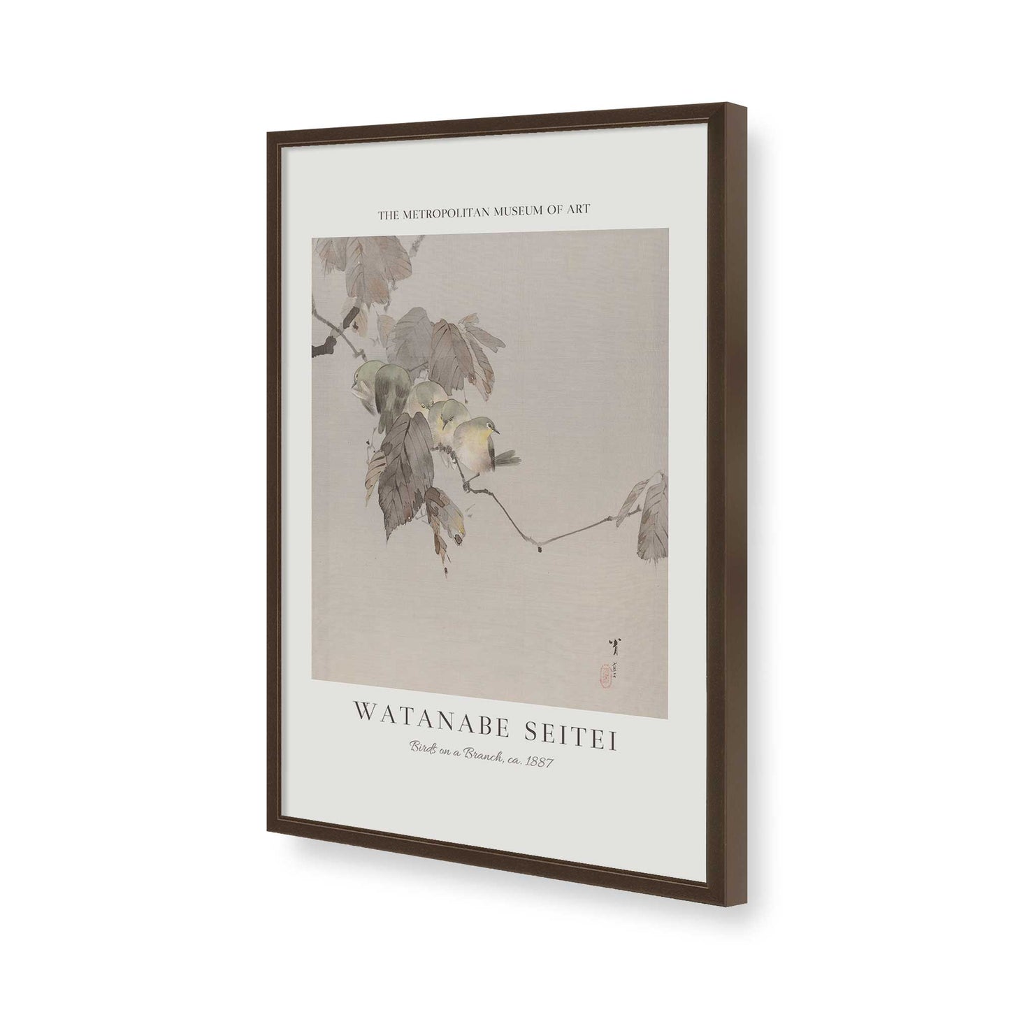 [Color:Belvinder Brown], Picture of art in a Belvinder Brown frame of the corner