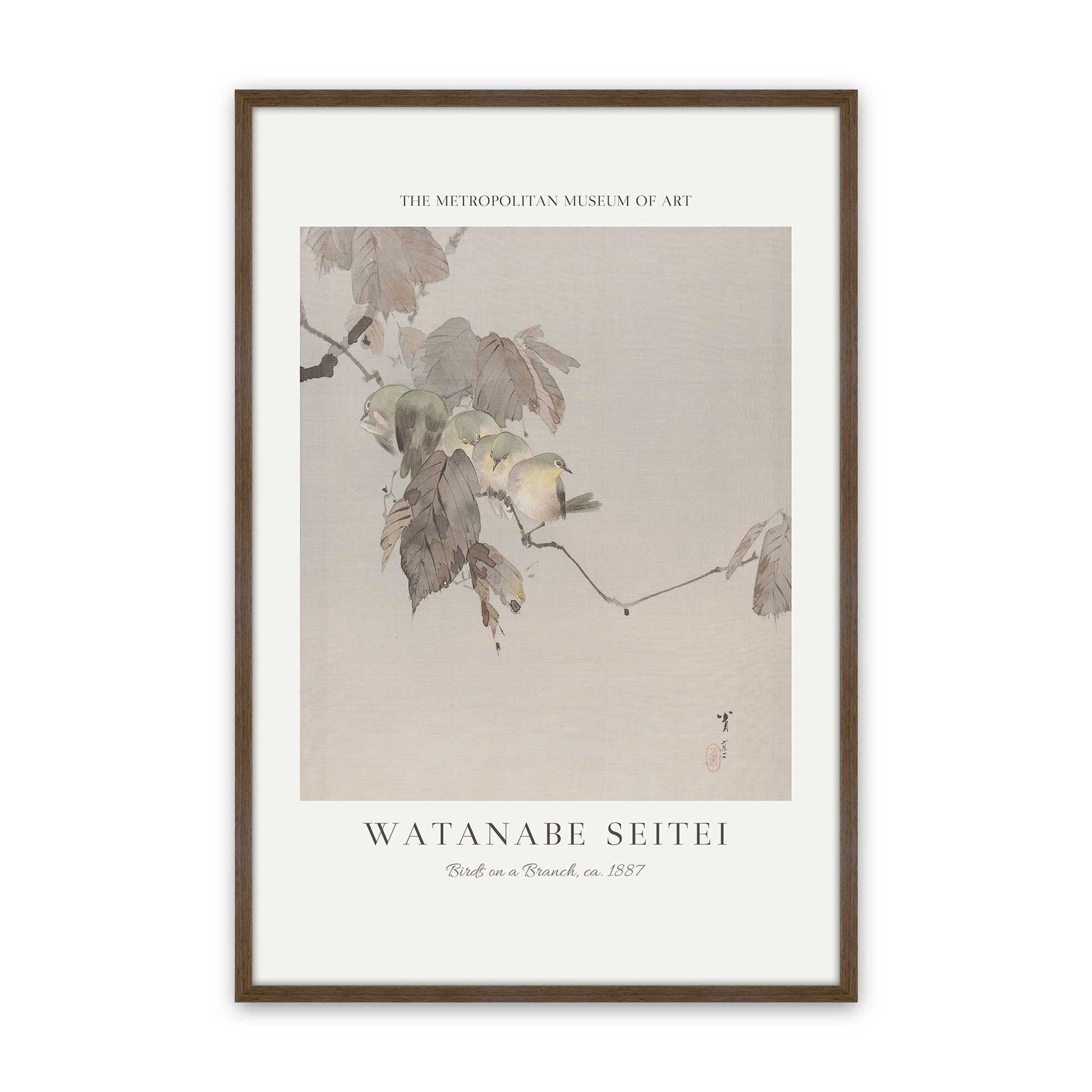 [Color:Walnut], Picture of art in a Walnut frame
