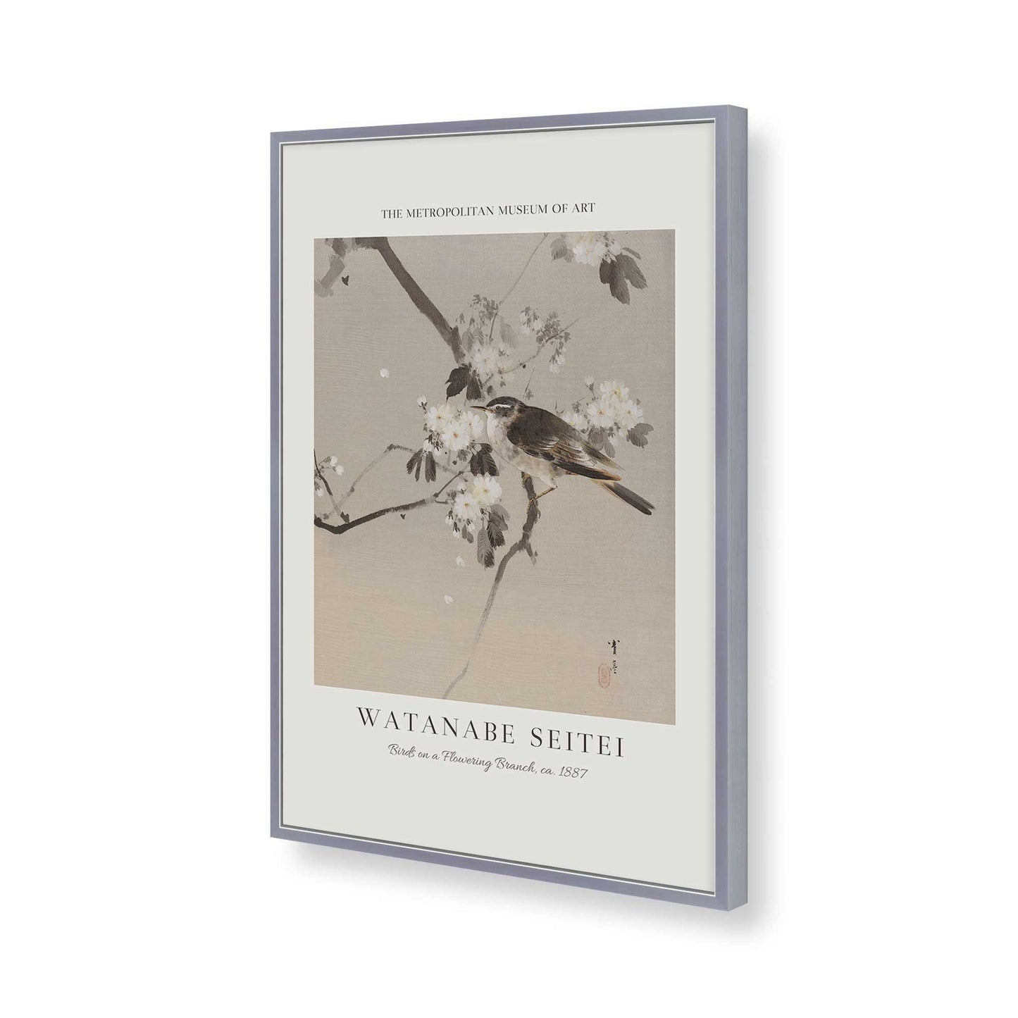 [Color:Polished Chrome], Picture of art in a Polished Chrome frame of the corner