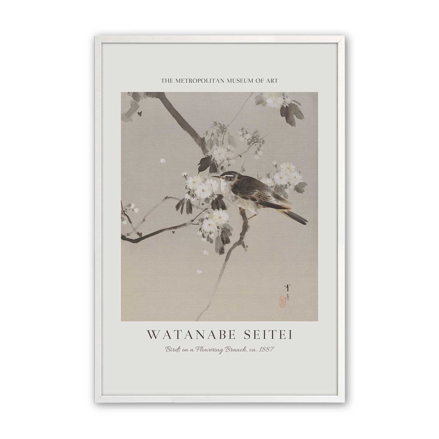 [Color:Opaque White], Picture of art in a Opaque White frame