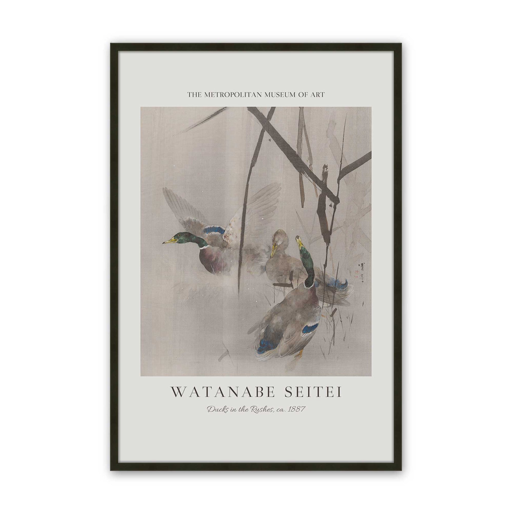 [Color:Satin Black], Picture of art in a Satin Black frame