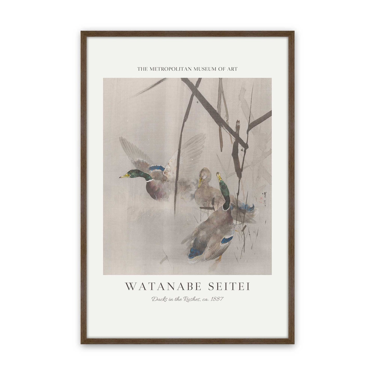 [Color:Walnut], Picture of art in a Walnut frame
