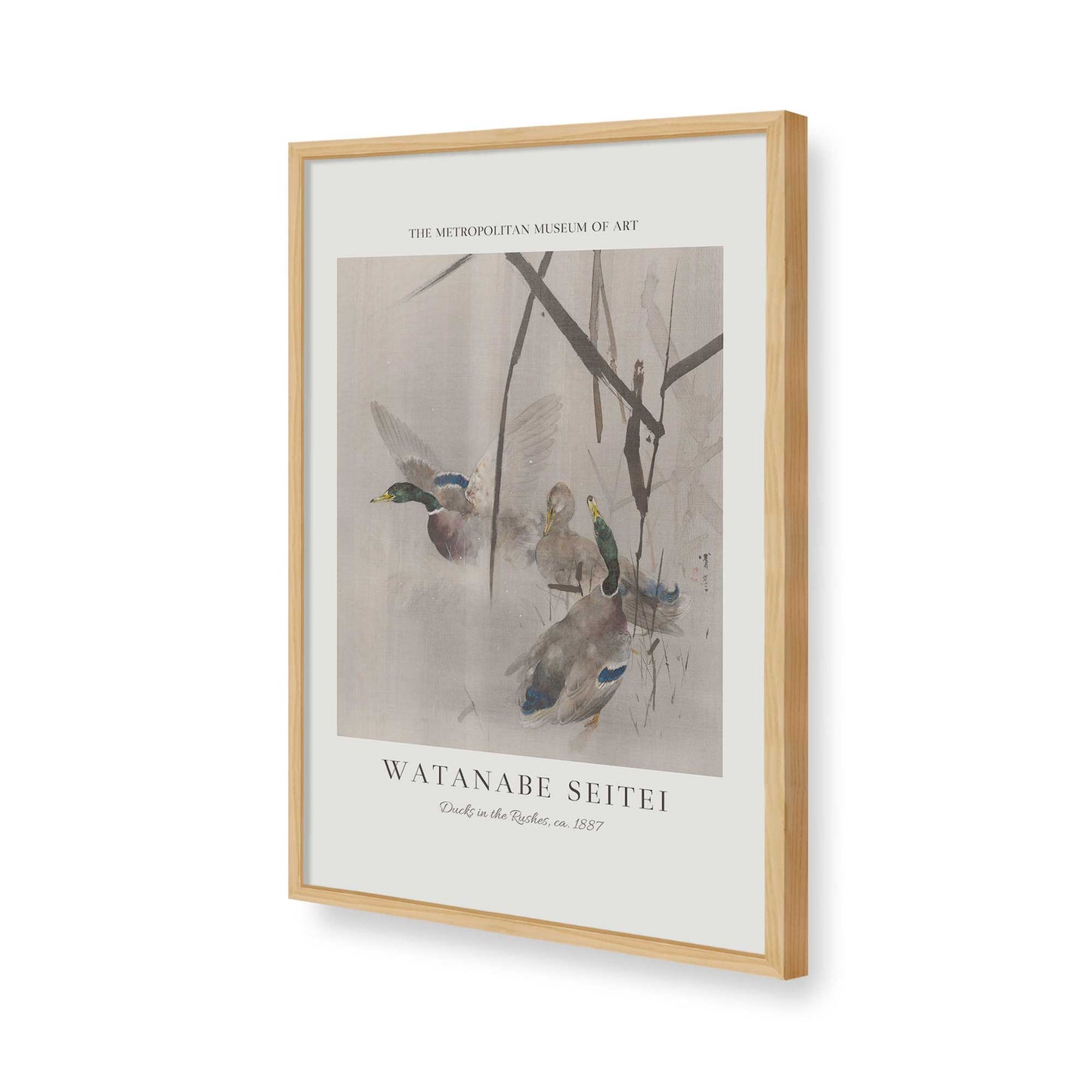 [Color:American Maple], Picture of art in a American Maple frame of the corner
