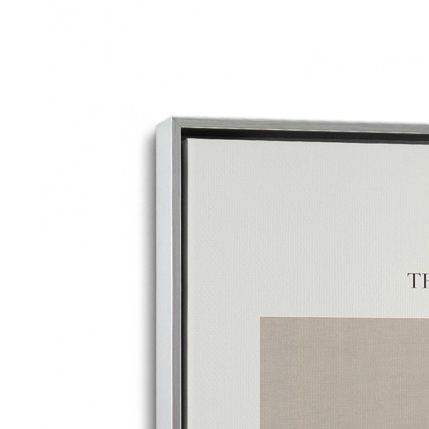 [Color:Polished Chrome], Picture of art in a Polished Chrome frame at an angle
