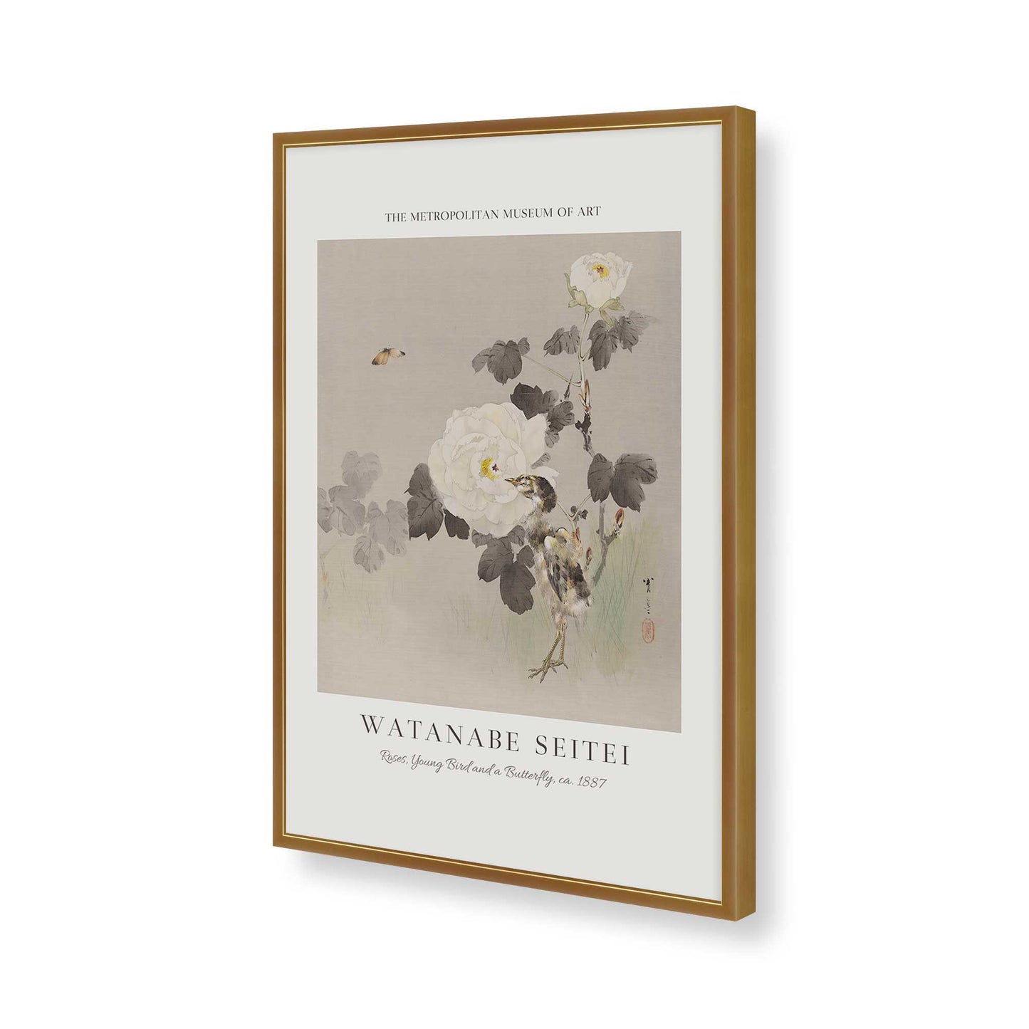[Color:Polished Gold], Picture of art in a Polished Gold frame of the corner