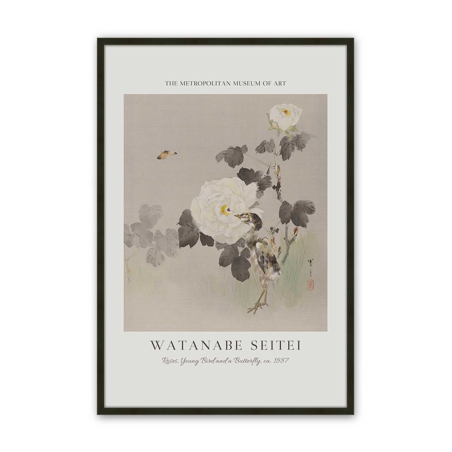[Color:Satin Black], Picture of art in a Satin Black frame