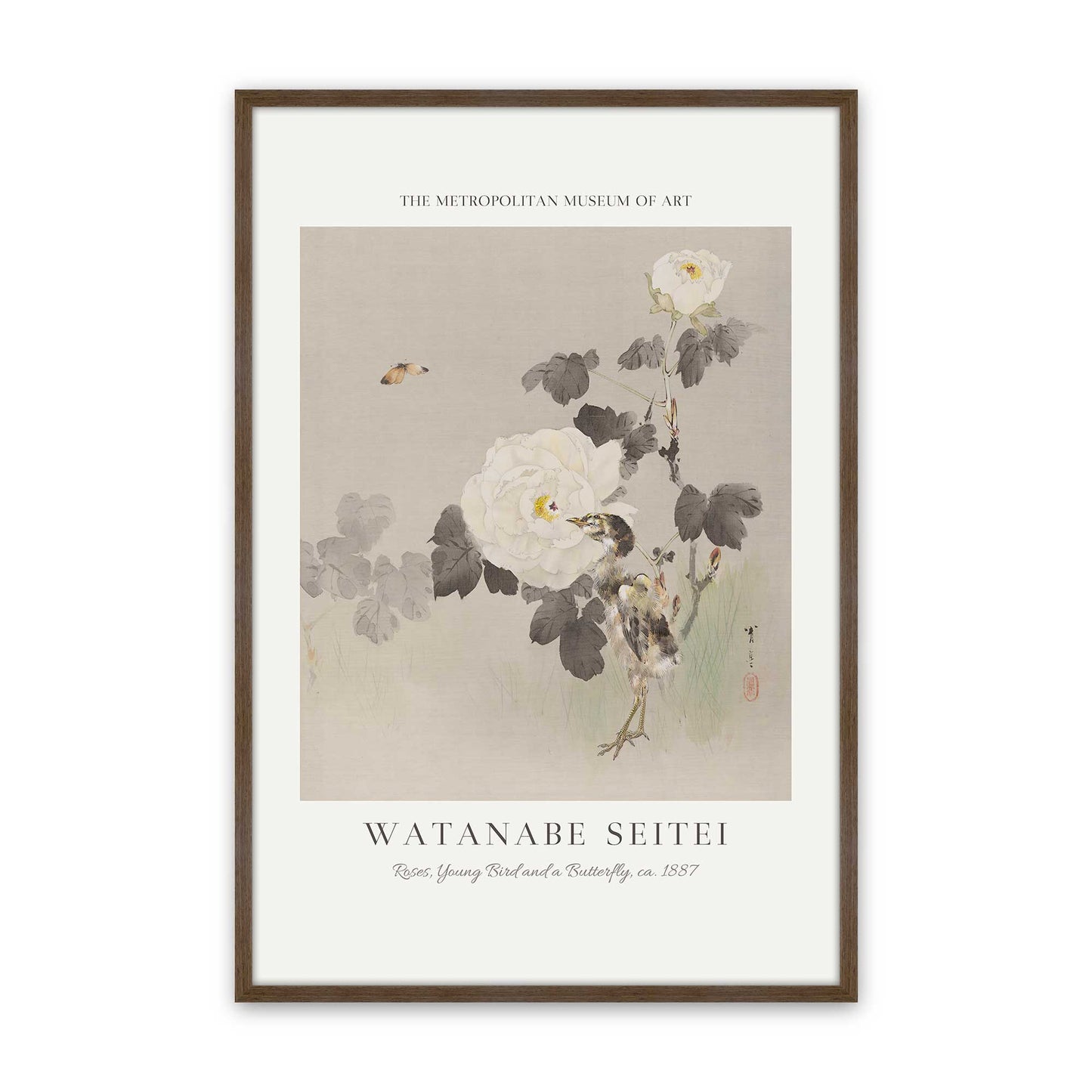 [Color:Walnut], Picture of art in a Walnut frame