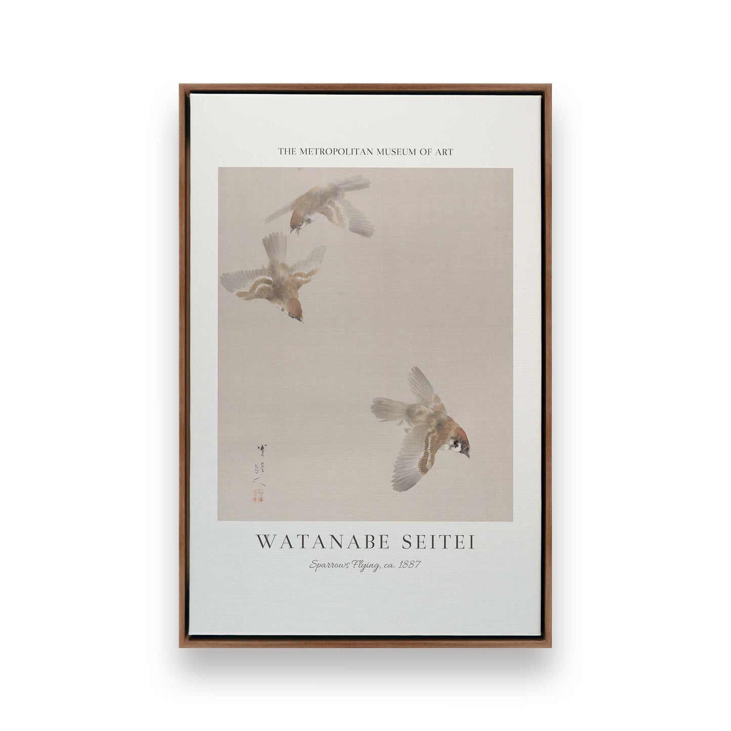 [Color:Walnut], Picture of art in a Walnut frame