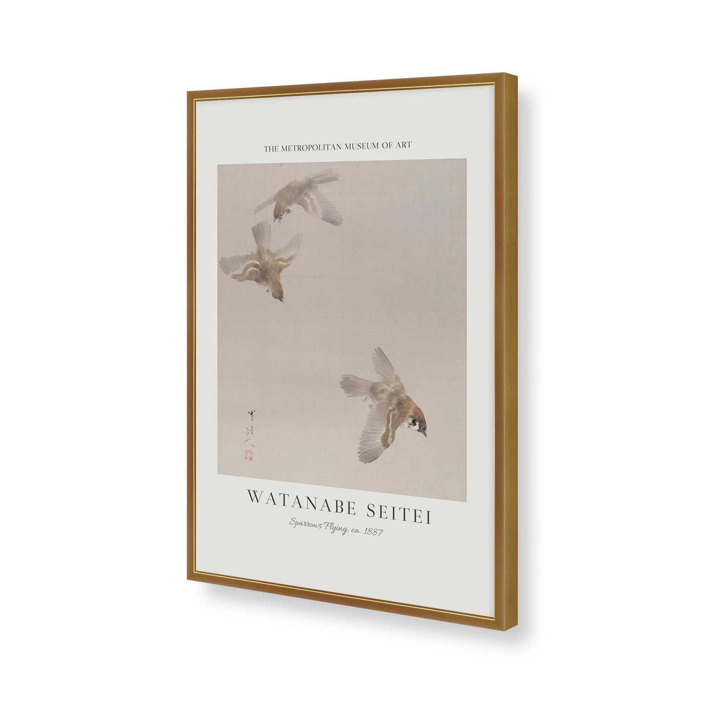 [Color:Polished Gold], Picture of art in a Polished Gold frame of the corner