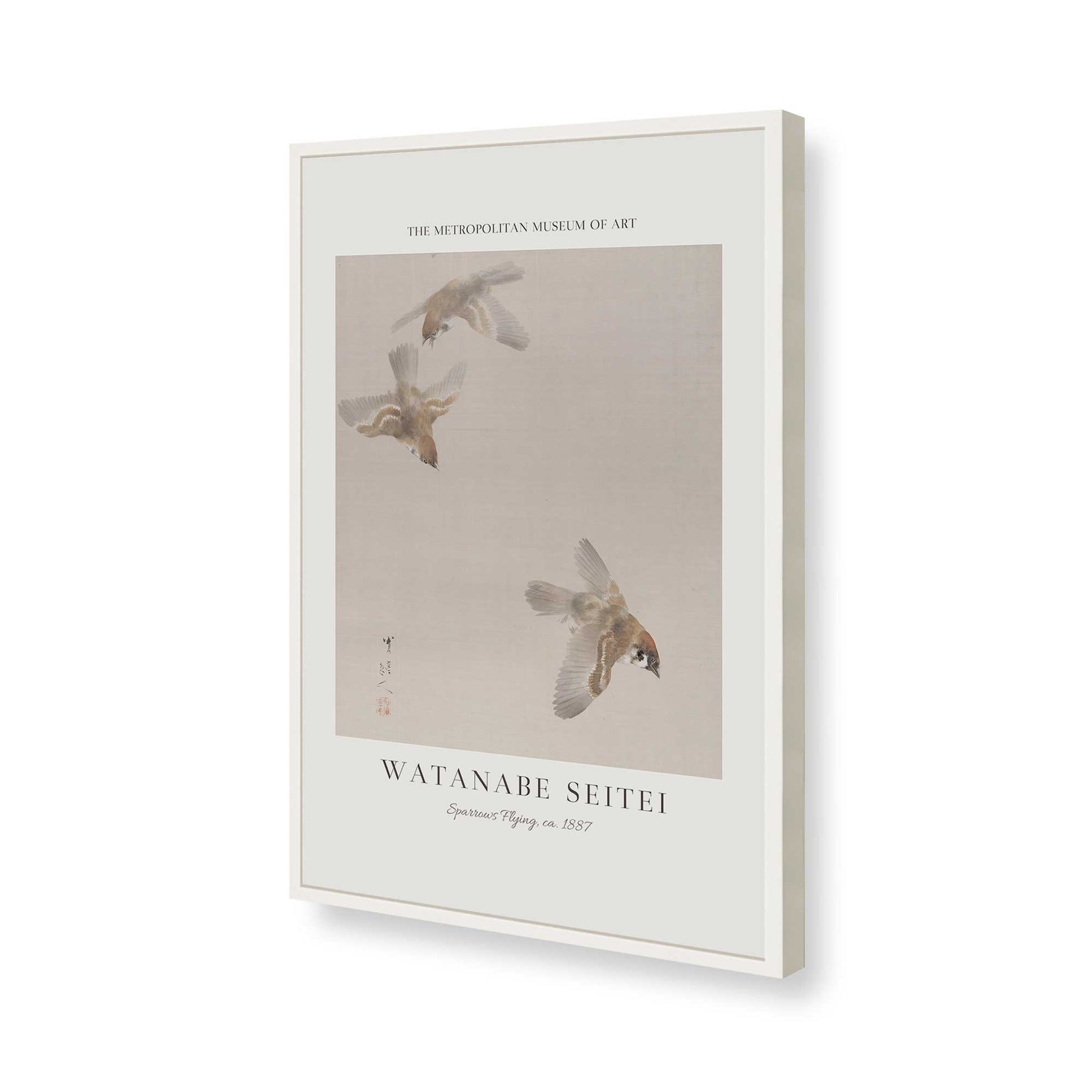 [Color:Opaque White], Picture of art in a Opaque White frame of the corner