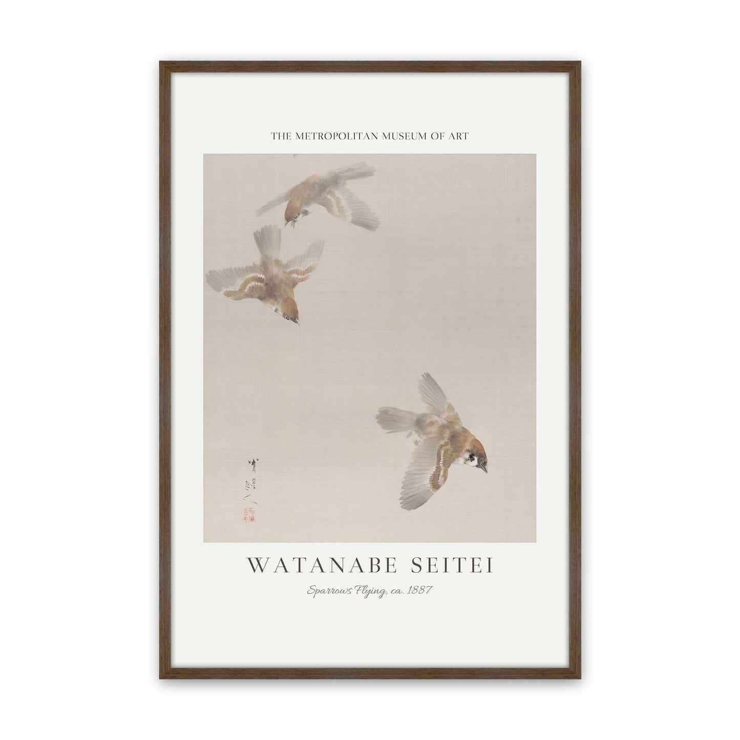 [Color:Walnut], Picture of art in a Walnut frame