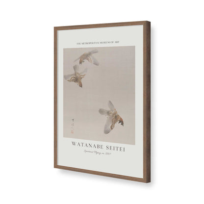 [Color:Walnut], Picture of art in a Walnut frame of the corner