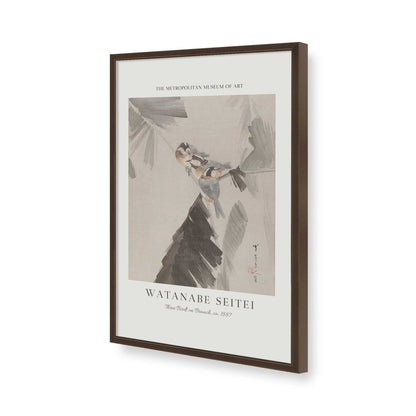 [Color:Brown], Picture of art in a Brown frame of the corner