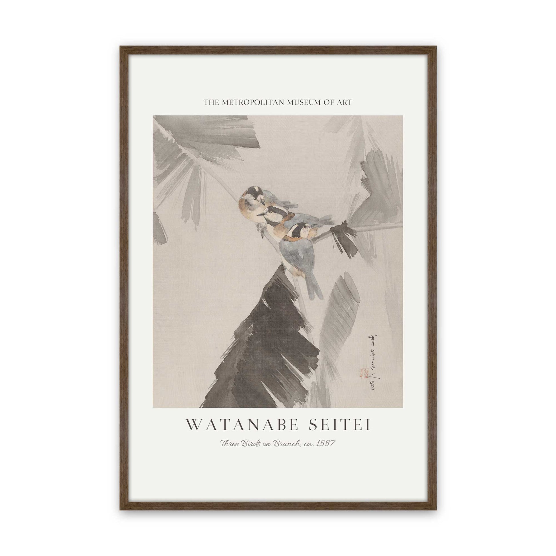 [Color:Walnut], Picture of art in a Walnut frame