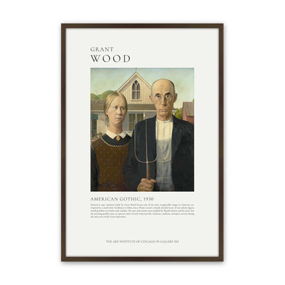 [Color:Brown], Picture of art in a Brown frame
