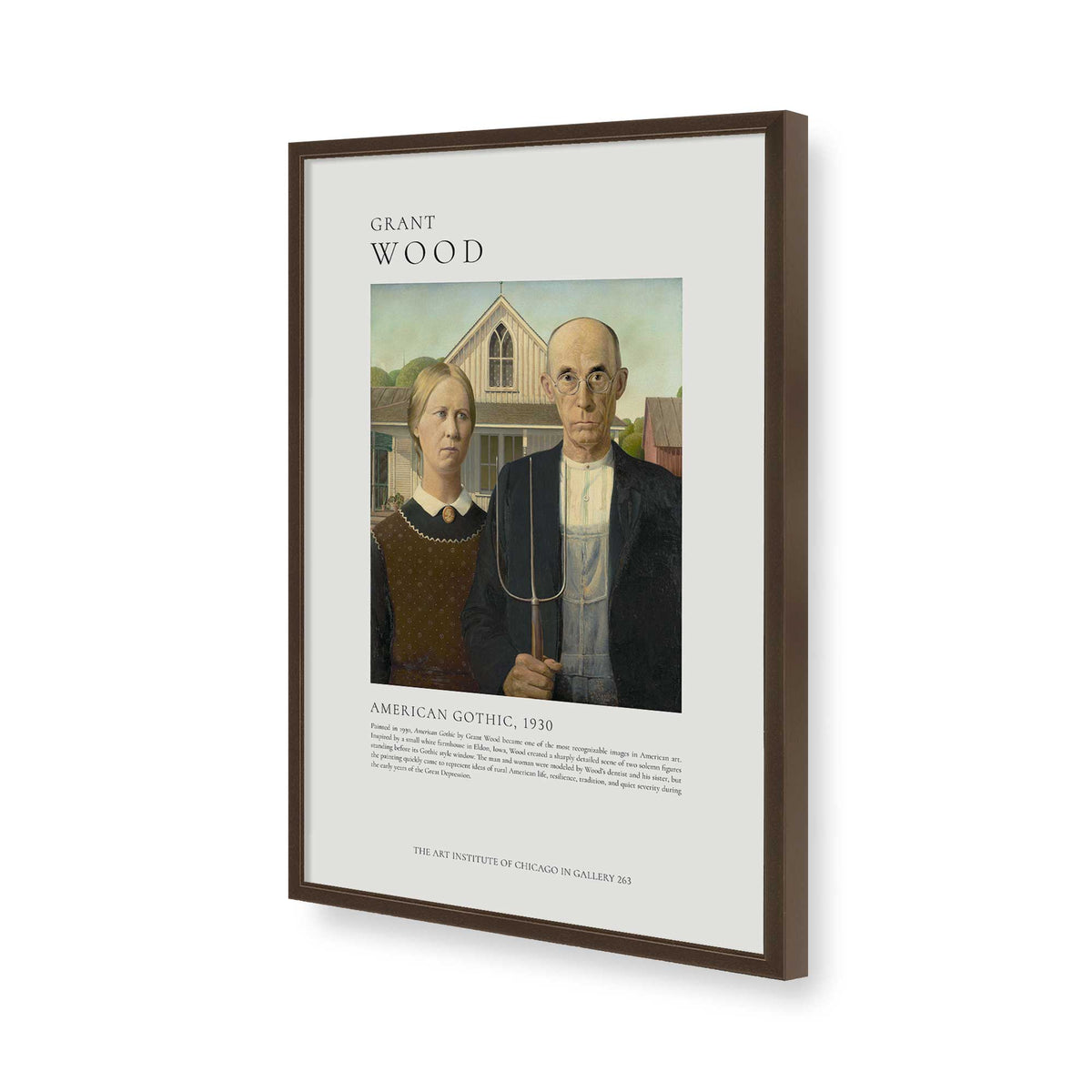 [Color:Belvinder Brown], Picture of art in a Belvinder Brown frame of the corner