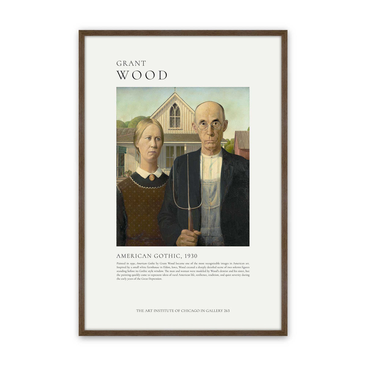 [Color:Walnut], Picture of art in a Walnut frame