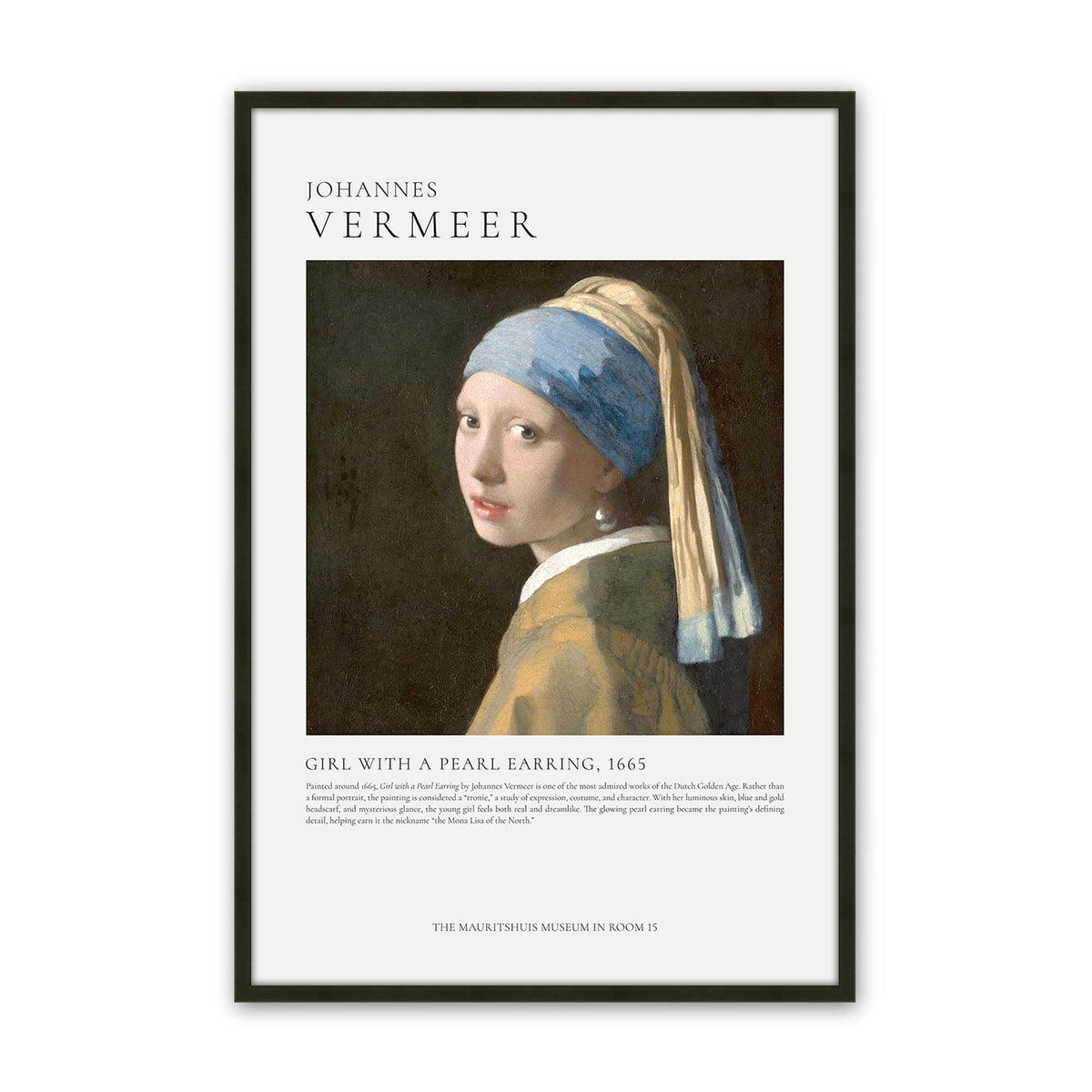 [Color:Satin Black], Picture of art in a Satin Black frame