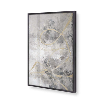 [Color:Weathered Zinc], Picture of art in a Weathered Zinc frame at an angle