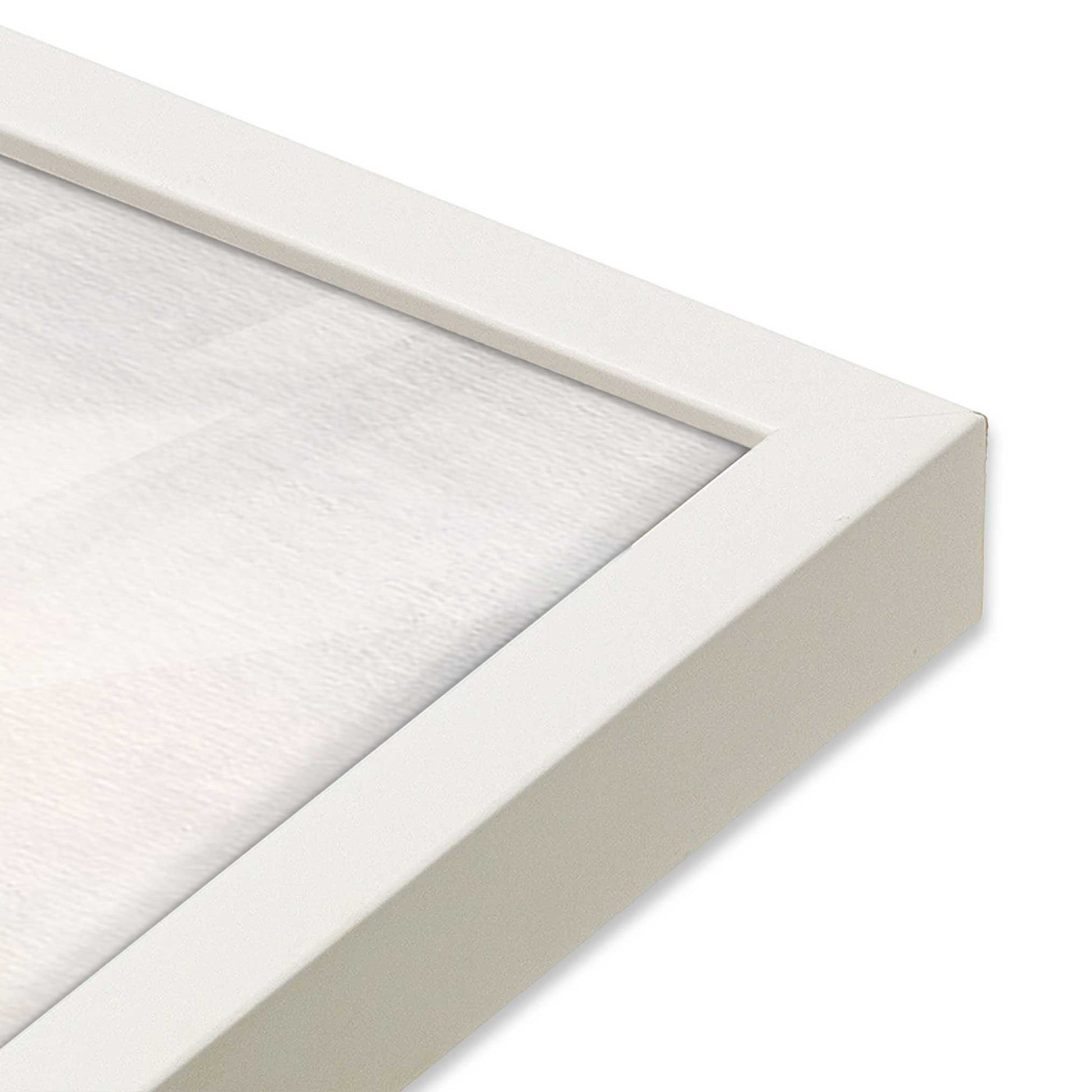[Color:Opaque White], Picture of art in a Opaque White frame of the corner #2