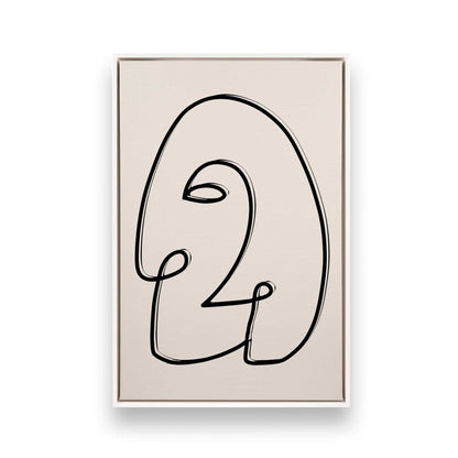 [Color:Opaque White], Picture of art in a White frame