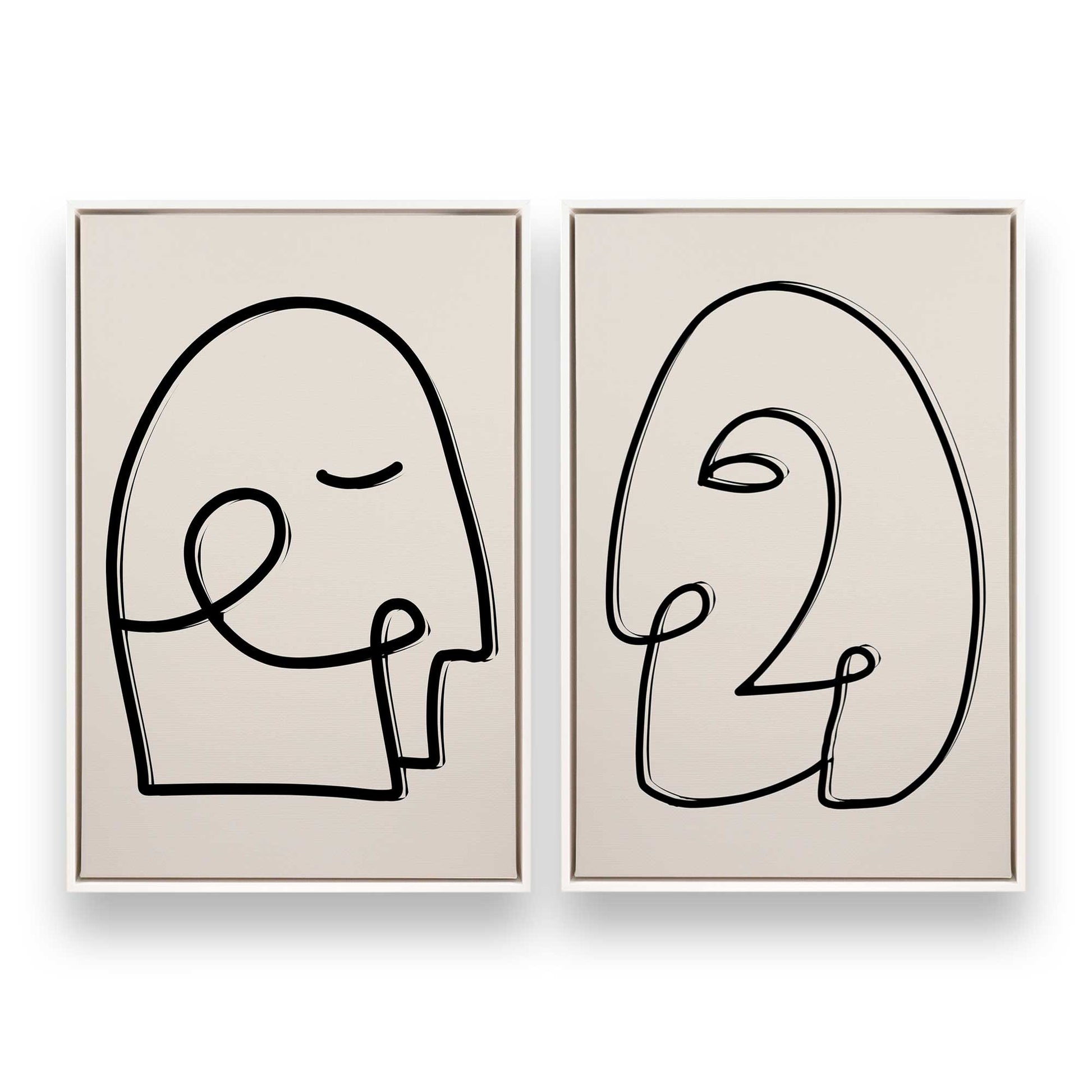 [Color:Opaque White], Picture of art in a White frame