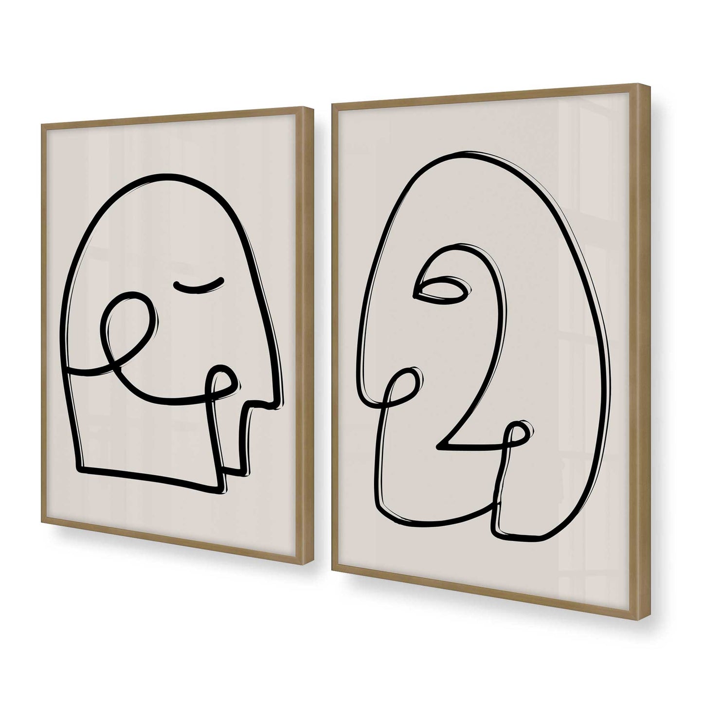 [Color:Brushed Gold], Picture of art in a Brushed Gold frame