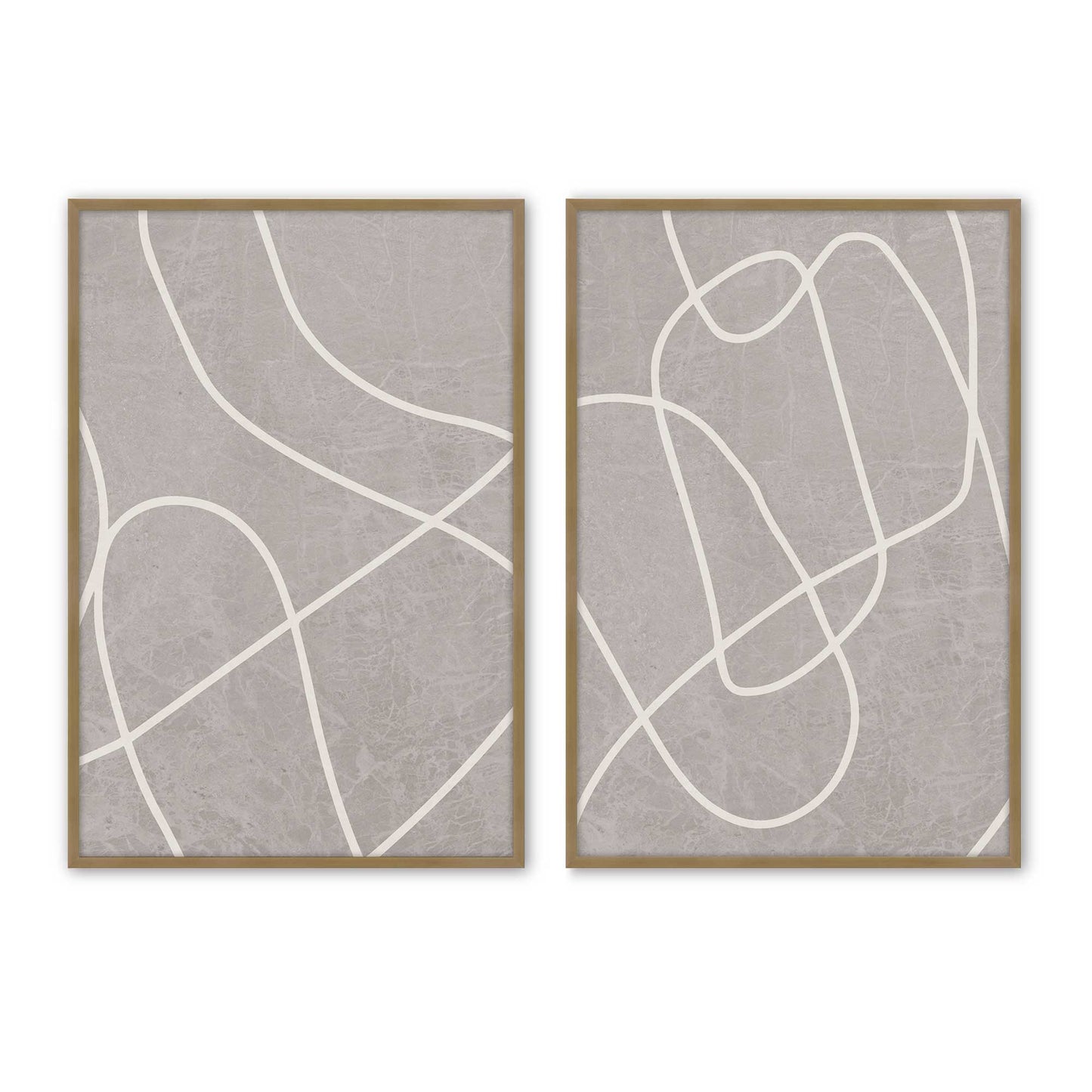 [Color:Brushed Gold], Picture of art in a Brushed Gold frame
