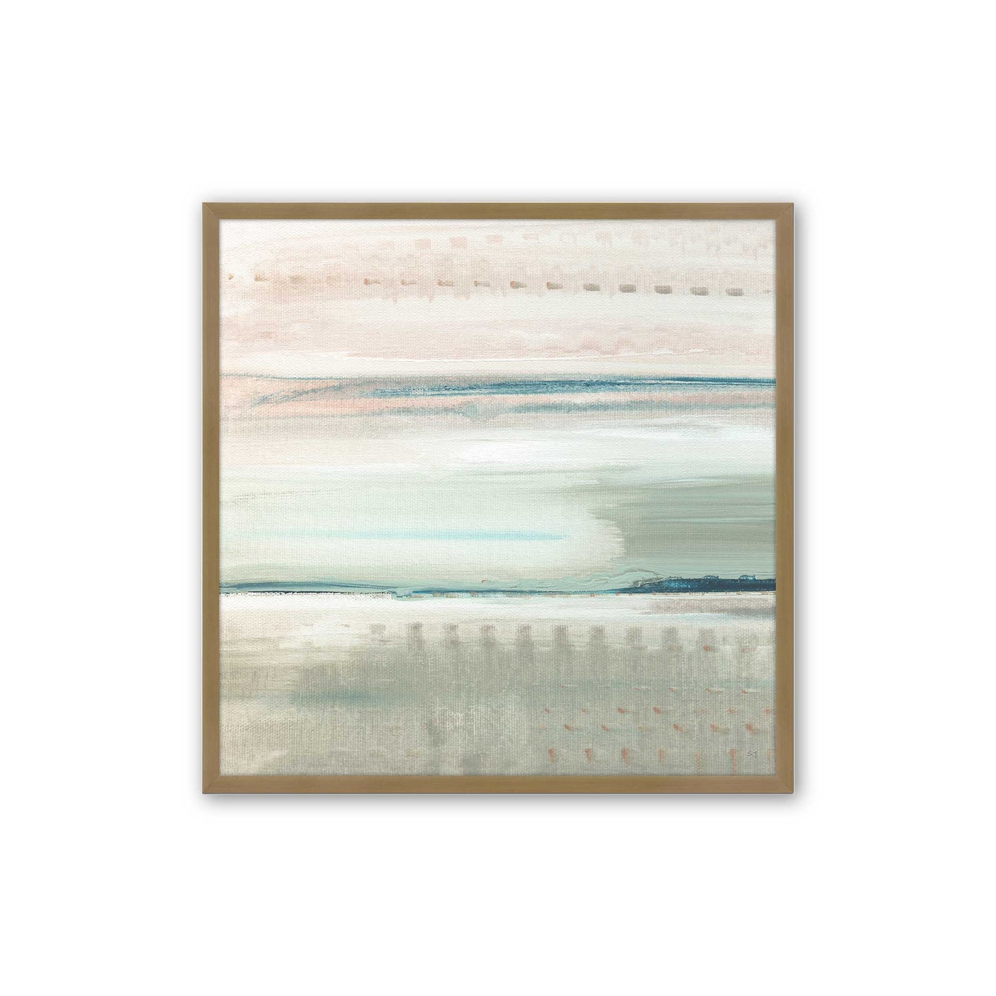 [Color:Brushed Gold], Picture of art in a Brushed Gold frame