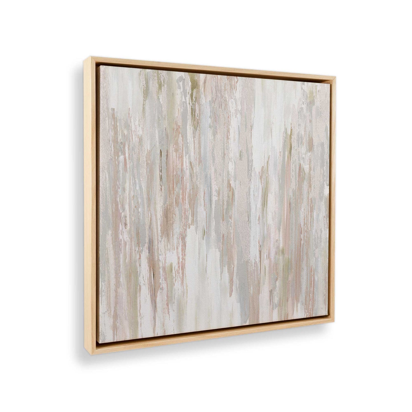 [Color:American Maple], Picture of art in a American Maple frame at an angle