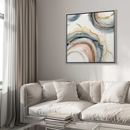 Golden Swirls II Canvas Print