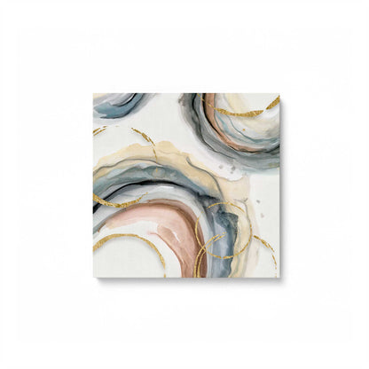 Golden Swirls Canvas Print, Set of 2