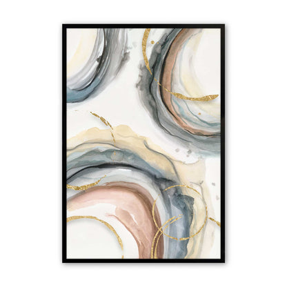 Swirling Elegance Art Print, Set of 2