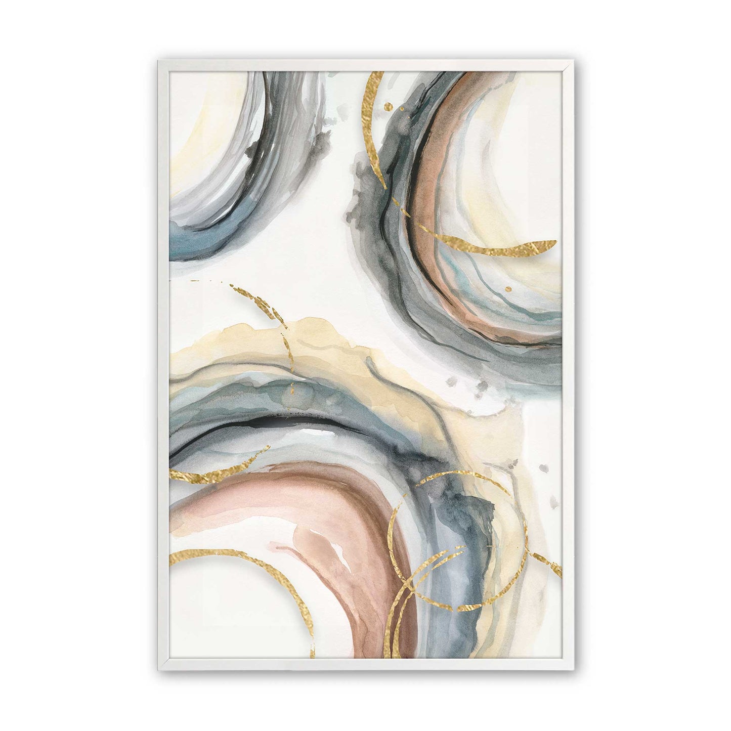 Swirling Elegance Art Print, Set of 2