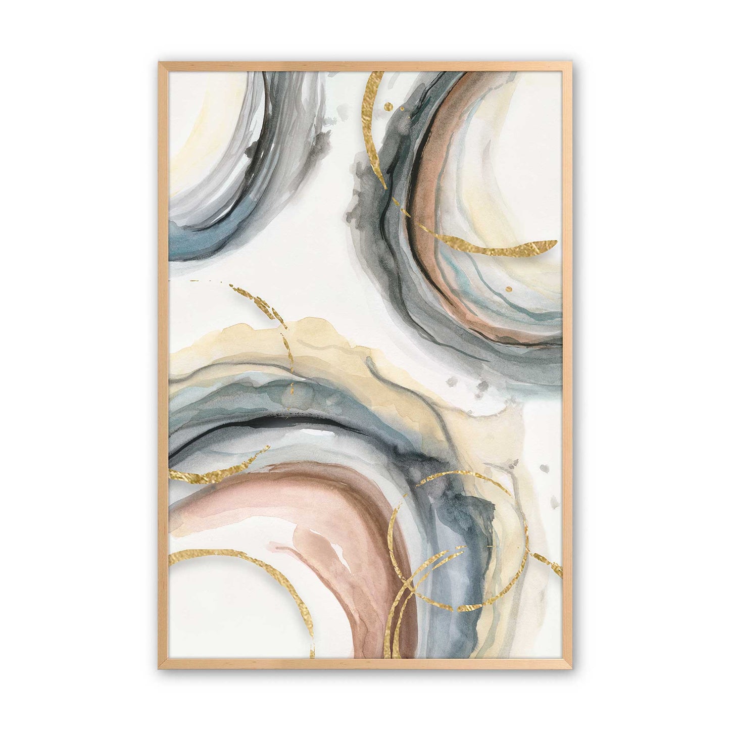 Swirling Elegance Art Print, Set of 2
