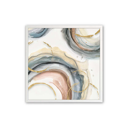 Golden Swirls Art Print, Set of 2