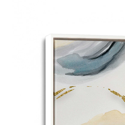 Golden Swirls Canvas Print, Set of 2