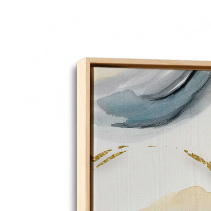 Golden Swirls Canvas Print, Set of 2