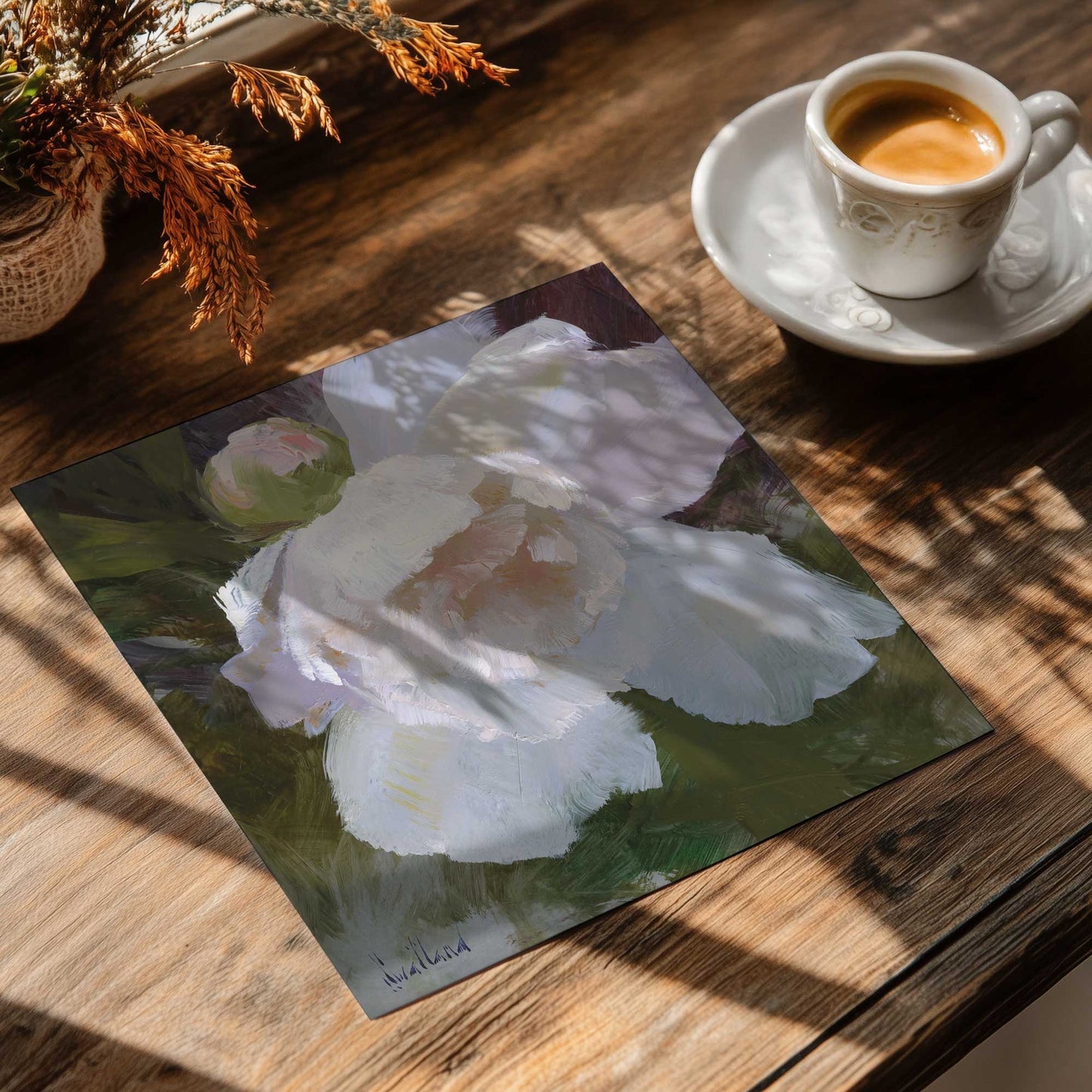 Elegant White Peony I Art Poster
