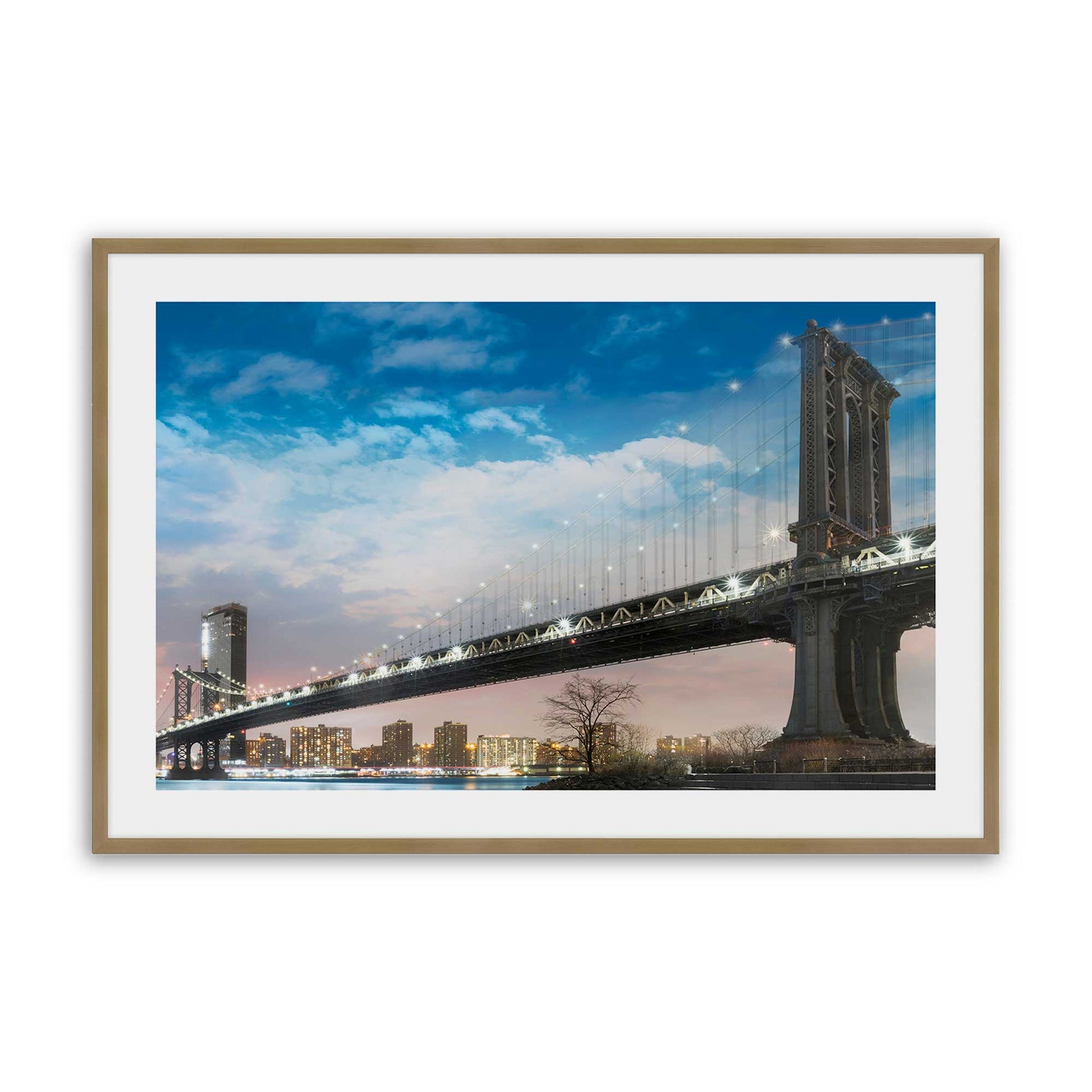 [Color:Brushed Gold], Picture of art in a Brushed Gold frame