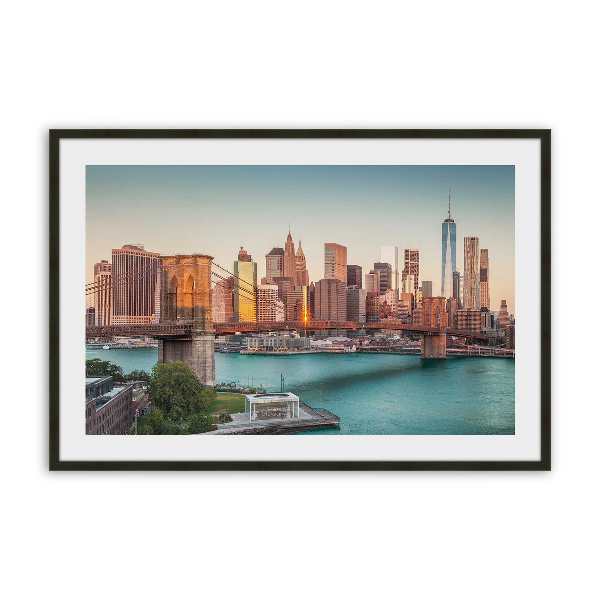[Color:Satin Black], Picture of art in a Satin Black frame