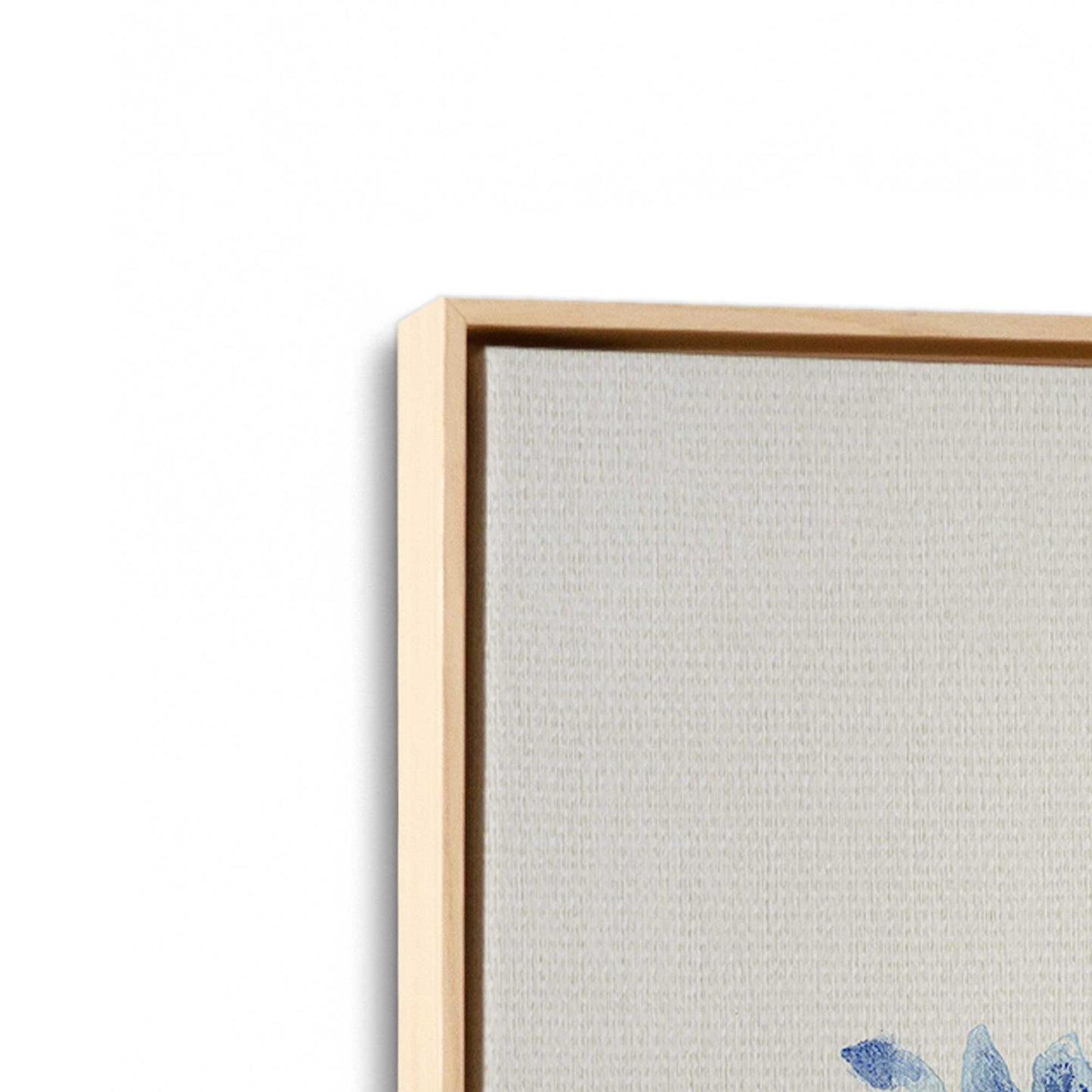 [Color:American Maple], Picture of art in a American Maple frame at an angle