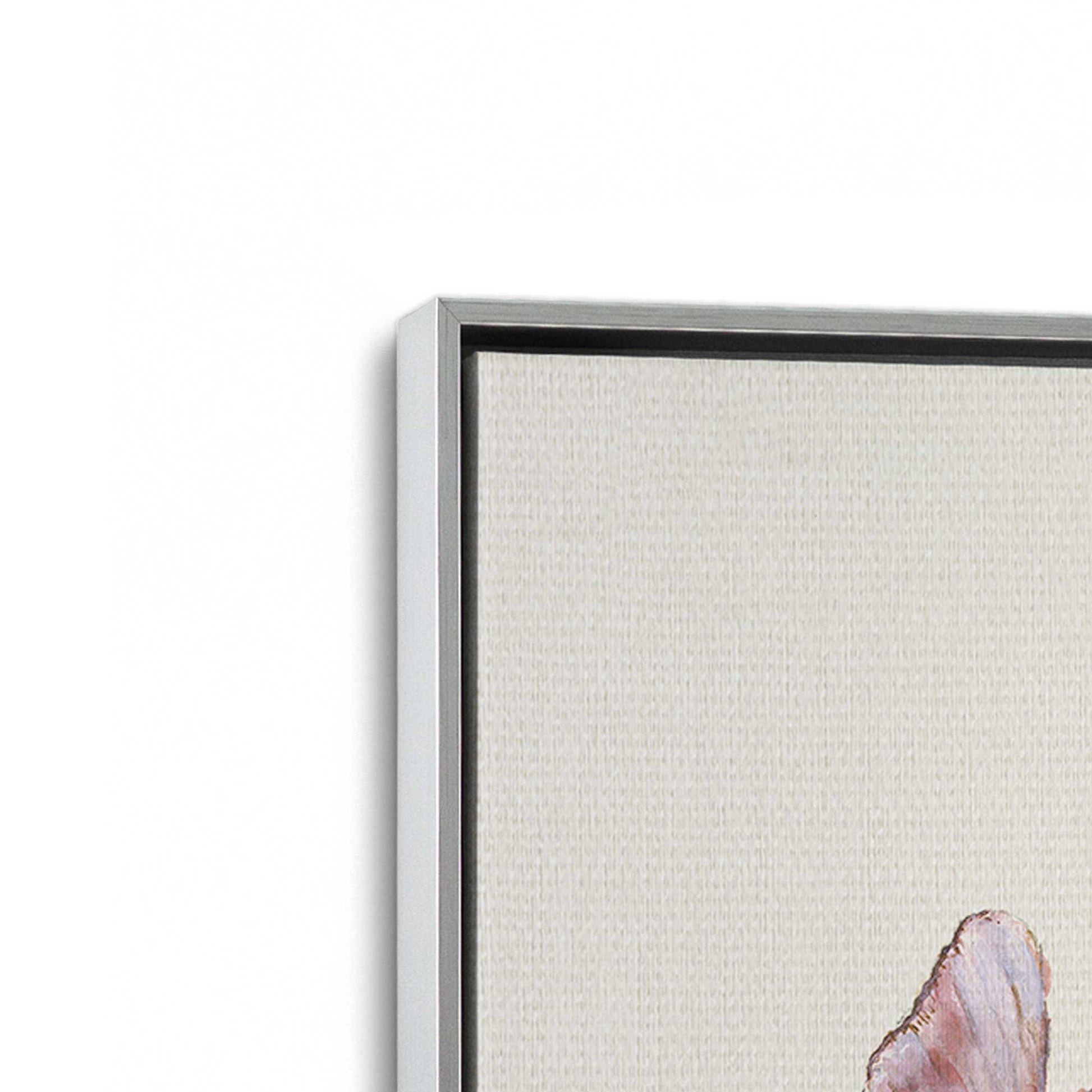 [Color:Polished Chrome], Picture of art in a Polished Chrome frame at an angle