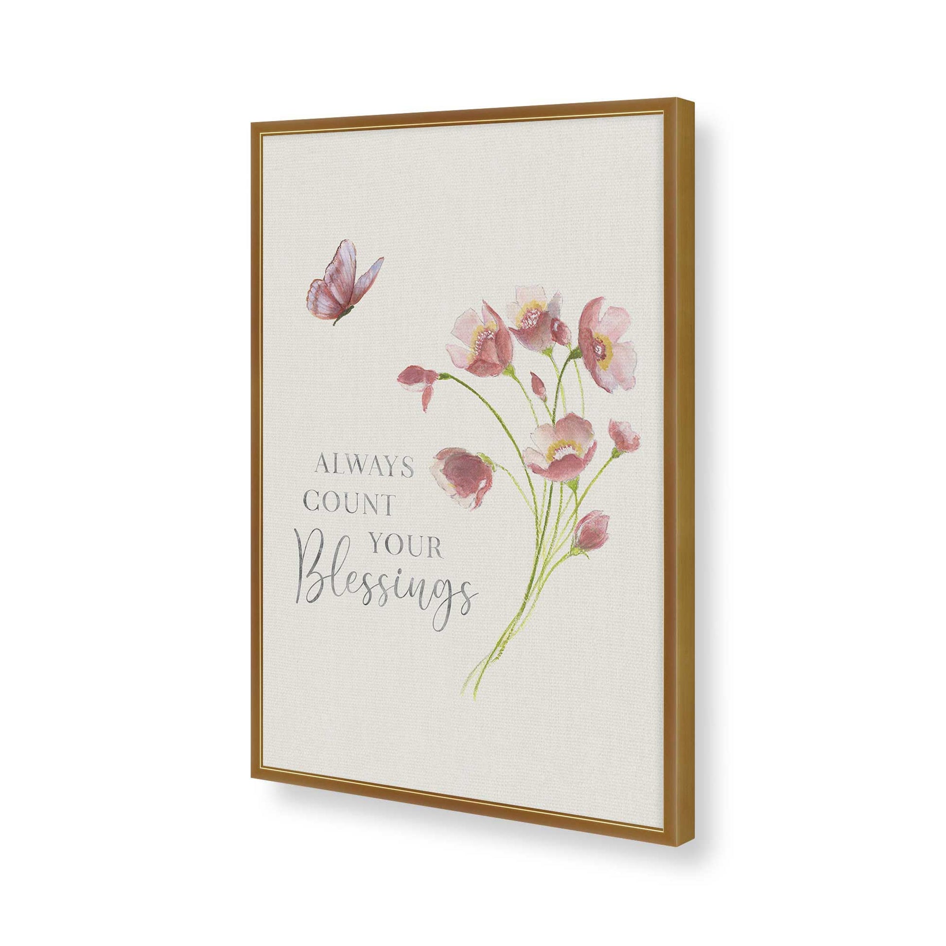 [Color:Polished Gold], Picture of art in a Polished Gold frame of the corner