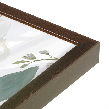 [Color:Brown], Picture of art in a Brown frame at an angle